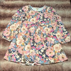 Finding Foxtale Multi Colour Floral Ruffle Dress